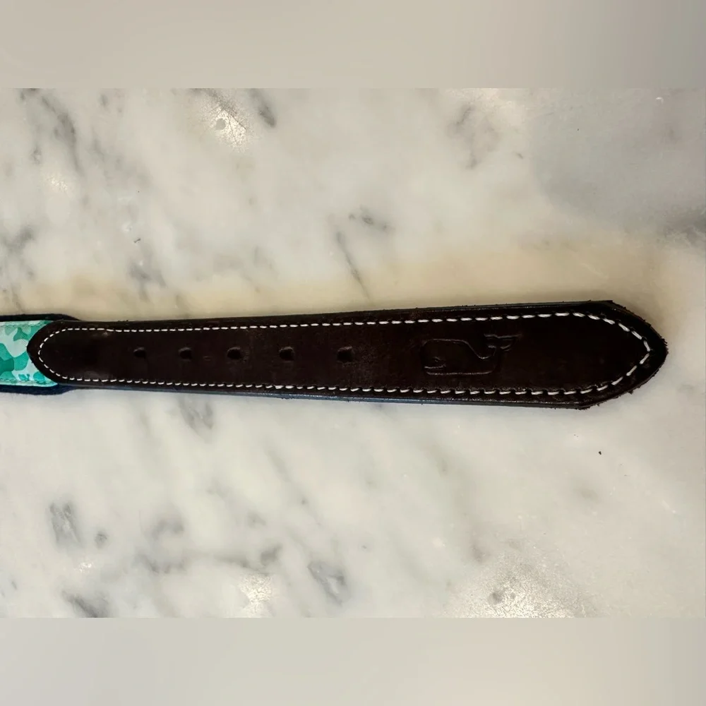 Vineyard Vines Boys’ Classic Canvas & Leather Club Belt - Size 28